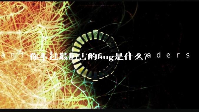你卡过最厉害的bug是什么？